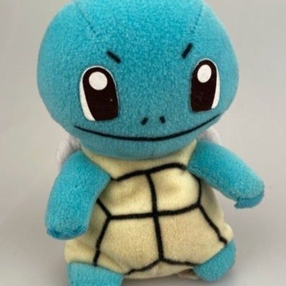 rare Vintage 90s 1998 Nintendo Pokemon Squirtle beanbag plush EUC
